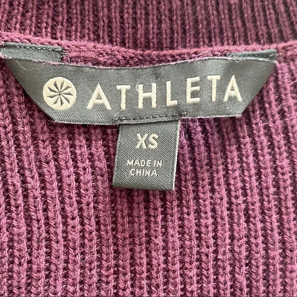 ATHLETA Rest Day Asym Hem Crewneck Sweater Silk XS - Picture 5 of 9